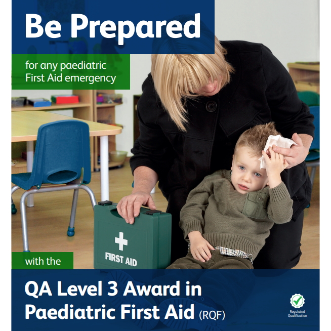 Paediatric First Aid - Female helping a young male toddler