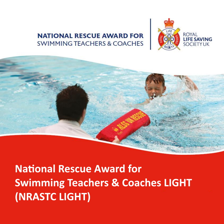 RLSS UK National Rescue Award for Swimming Teachers & Coaches LIGHT - Lifeguard passing a child a torpedo buoy